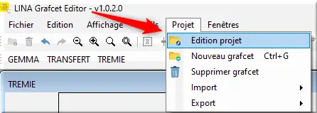 Édition projet